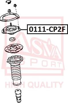 ASVA 0111-CP2F - Опора стійки амортизатора, подушка autocars.com.ua