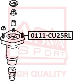 ASVA 0111-CU25RL - Опора стійки амортизатора, подушка autocars.com.ua