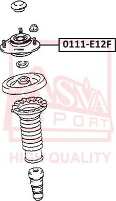 ASVA 0111-E12F - Опора стойки амортизатора, подушка avtokuzovplus.com.ua