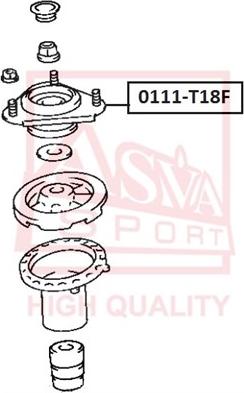 ASVA 0111-T18F - Опора стійки амортизатора, подушка autocars.com.ua