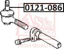 ASVA 0121-086 - Наконечник рулевой тяги, шарнир autodnr.net
