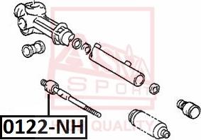 ASVA 0122-NH - Осевой шарнир, рулевая тяга avtokuzovplus.com.ua