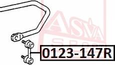 ASVA 0123-147R - Тяга / стійка, стабілізатор autocars.com.ua