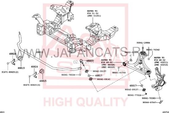 ASVA 0123-J200F - Тяга / стійка, стабілізатор autocars.com.ua