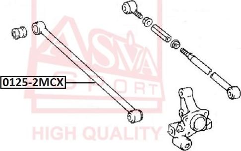 ASVA 0125-2MCX - Важіль незалежної підвіски колеса autocars.com.ua