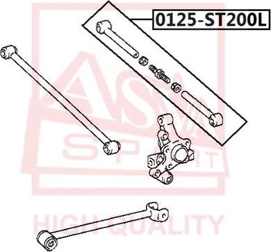 ASVA 0125-ST200L - Важіль незалежної підвіски колеса autocars.com.ua