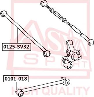 ASVA 0125-SV32 - Рычаг подвески колеса avtokuzovplus.com.ua