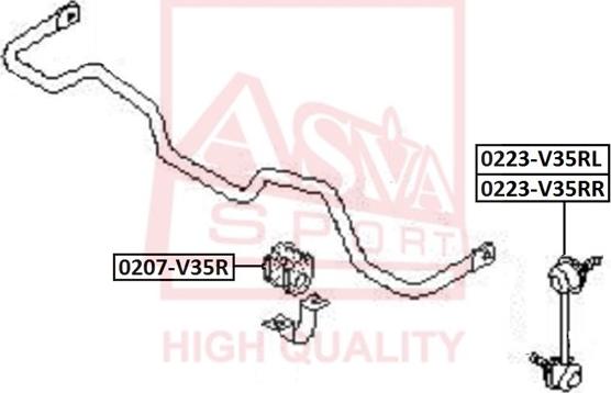 ASVA 0223-V35RR - Тяга / стойка, стабилизатор autodnr.net