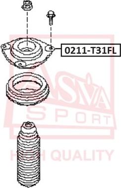 ASVA 0211-T31FL - Опора стійки амортизатора, подушка autocars.com.ua