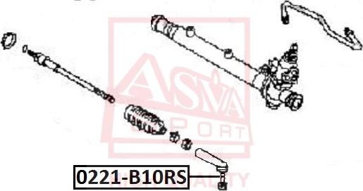 ASVA 0221-B10RS - Наконечник рулевой наружный NISSAN NISSAN ALMERA CLASIC B10 autodnr.net
