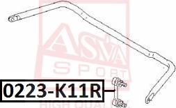 ASVA 0223-K11R - Тяга / стійка, стабілізатор autocars.com.ua
