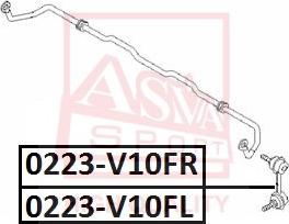 ASVA 0223-V10FL - Тяга / стойка, стабилизатор autodnr.net