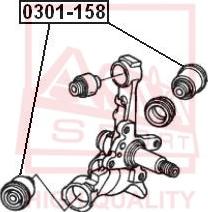 ASVA 0301-158 - Сайлентблок, рычаг подвески колеса autodnr.net
