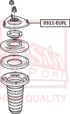 ASVA 0311-EUFL - Опора стійки амортизатора, подушка autocars.com.ua