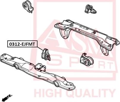 ASVA 0312-EJFMT - Подушка, опора, подвеска двигателя avtokuzovplus.com.ua