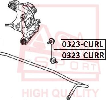 ASVA 0323-CURL - Тяга / стійка, стабілізатор autocars.com.ua