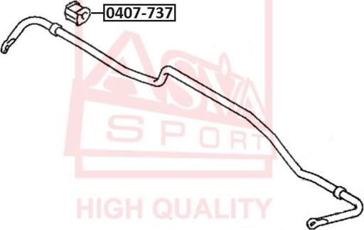 ASVA 0407-737 - Втулка, стабилизатор autodnr.net