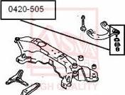 ASVA 0420-505 - Опора шаровая верхнего рычага MITSUBISHI MITSUBISHI . GALANT E5# E7#MITSUBISHI ECLIPSE D32A-D38A 19 autodnr.net