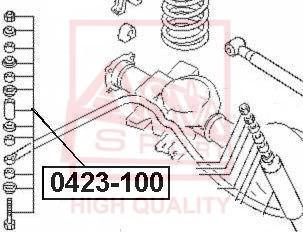 ASVA 0423-100 - Тяга / стійка, стабілізатор autocars.com.ua