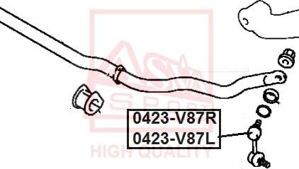 ASVA 0423-V87R - Тяга / стойка, стабилизатор autodnr.net