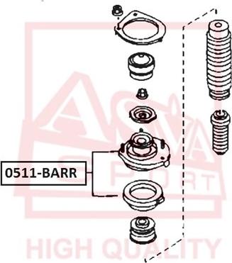 ASVA 0511-BARR - Підвіска, амортизатори autocars.com.ua