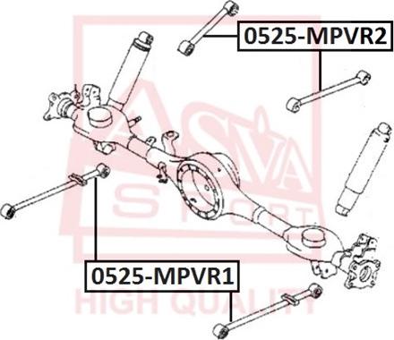 ASVA 0525-MPVR1 - Важіль незалежної підвіски колеса autocars.com.ua