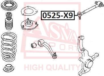 ASVA 0525-X9 - Важіль незалежної підвіски колеса autocars.com.ua