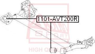 ASVA 1101-AVT200R - Сайлентблок, важеля підвіски колеса autocars.com.ua