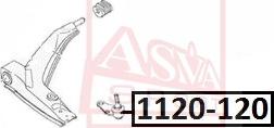 ASVA 1120-120 - Шаровая опора, несущий / направляющий шарнир avtokuzovplus.com.ua