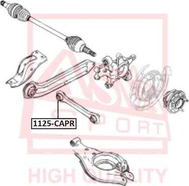 ASVA 1125-CAPR - Рычаг подвески колеса autodnr.net