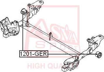 ASVA 1201-GER - Сайлентблок, важеля підвіски колеса autocars.com.ua