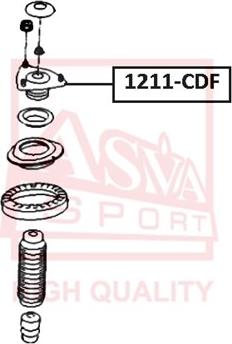 ASVA 1211-CDF - Опора стійки амортизатора, подушка autocars.com.ua