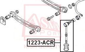 ASVA 1223-ACR - Тяга / стійка, стабілізатор autocars.com.ua