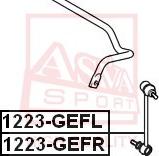 ASVA 1223-GEFL - Тяга / стойка, стабилизатор autodnr.net