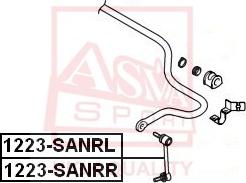 ASVA 1223-SANRR - Тяга / стойка, стабилизатор autodnr.net