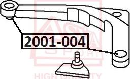 ASVA 2001-004 - Сайлентблок, важеля підвіски колеса autocars.com.ua