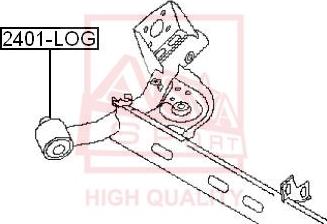 ASVA 2401-LOG - Сайлентблок, рычаг подвески колеса autodnr.net