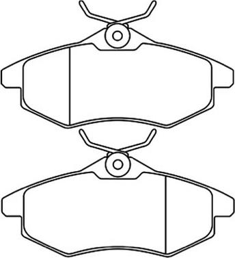 ASVA AKD-0207 - Тормозные колодки, дисковые, комплект avtokuzovplus.com.ua