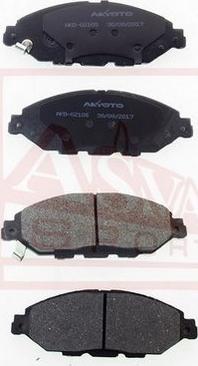 ASVA AKD-02105 - Тормозные колодки, дисковые, комплект avtokuzovplus.com.ua