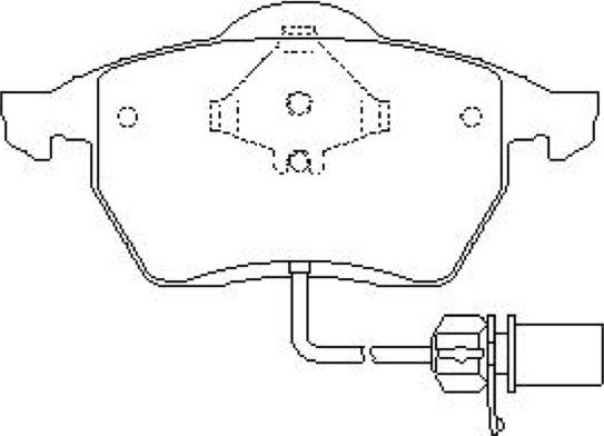 ASVA AKD-1030 - Тормозные колодки, дисковые, комплект avtokuzovplus.com.ua