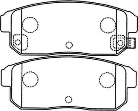 ASVA AKD-1088 - Тормозные колодки, дисковые, комплект avtokuzovplus.com.ua