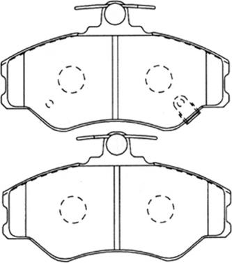 ASVA AKD-1118 - Тормозные колодки, дисковые, комплект avtokuzovplus.com.ua