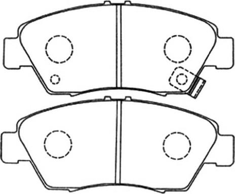 Blue Print ADH24229AF - Гальмівні колодки, дискові гальма autocars.com.ua