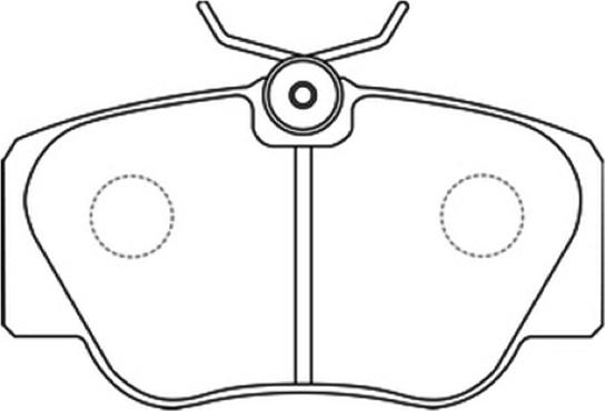 ASVA AKD-1222 - Тормозные колодки, дисковые, комплект avtokuzovplus.com.ua