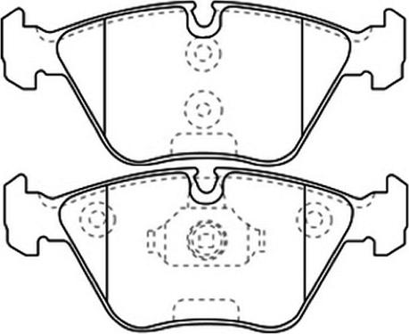 ASVA AKD-1230 - Тормозные колодки, дисковые, комплект avtokuzovplus.com.ua