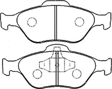 ASVA AKD-1247 - Тормозные колодки, дисковые, комплект avtokuzovplus.com.ua