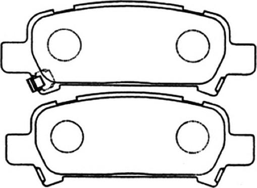 ASVA AKD-1282 - Тормозные колодки, дисковые, комплект avtokuzovplus.com.ua