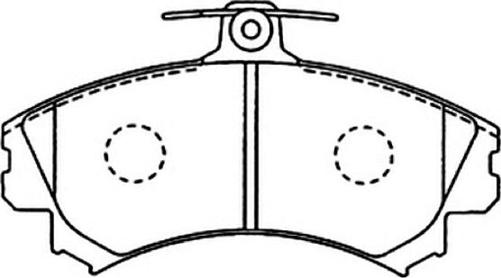 ASVA AKD-1283 - Тормозные колодки, дисковые, комплект autodnr.net