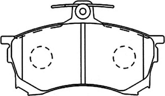 ASVA AKD-1292 - Тормозные колодки, дисковые, комплект autodnr.net