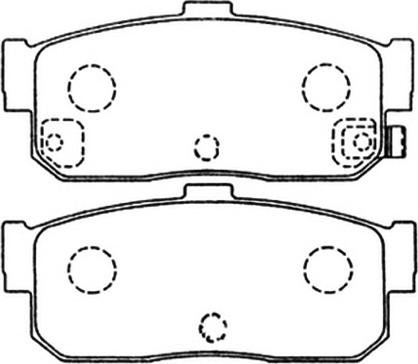 Mando MPS02NS - Тормозные колодки, дисковые, комплект avtokuzovplus.com.ua